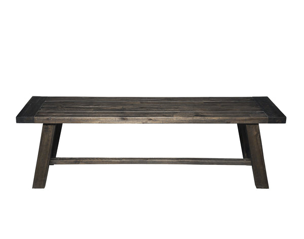 Alpine Furniture Newberry Bench, Dark Salvage Gray
