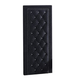 Glory Furniture Alba Velvet Side Panel in Black Velvet Cover