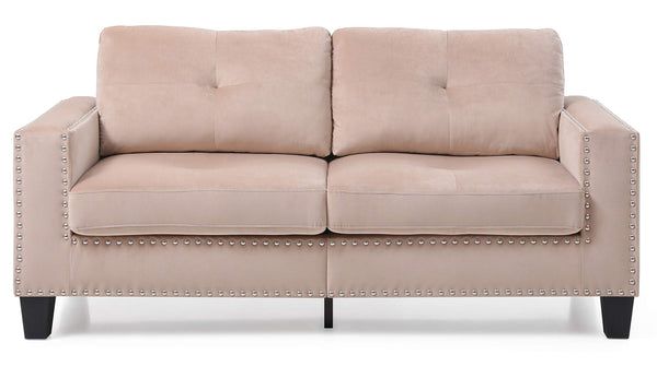Glory Furniture Nailer Sofa, Beige. Living Room Furniture 36" H x 71" W x 32" D
