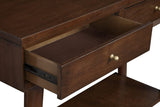 Alpine Furniture Flynn Wood Console Table with 2 Drawers in Walnut