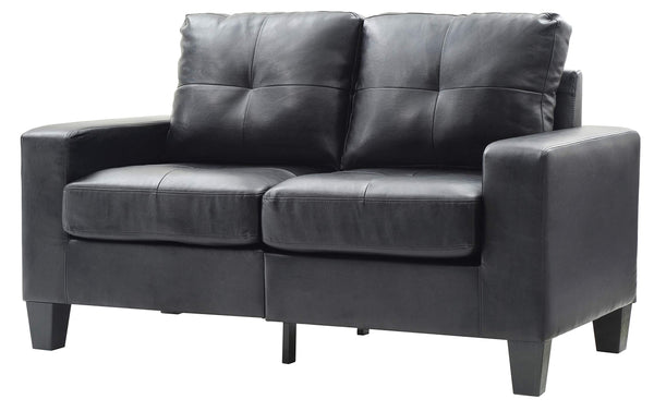 Glory Furniture Newbury Modular Loveseat, Black