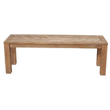 Alpine Furniture Aiden Wood Dining Bench in Weathered Natural (Brown)