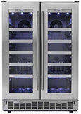 Danby DWC047D1BSSPR Napa 24" French Door Dual-Zone Wine Cooler