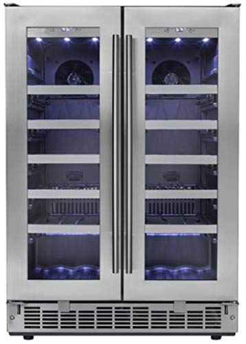 Danby DWC047D1BSSPR Napa 24" French Door Dual-Zone Wine Cooler