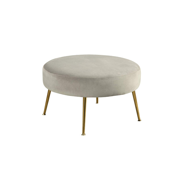 Alpine Furniture Rebecca Wood Footstool in Gray