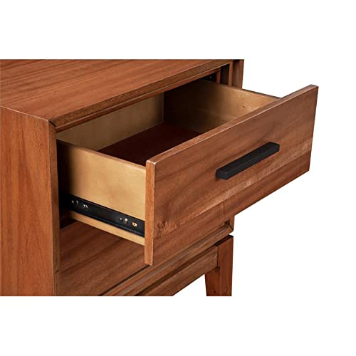 Origins by Alpine Nova 2 Drawer Nightstand in Honey Maple (Brown)