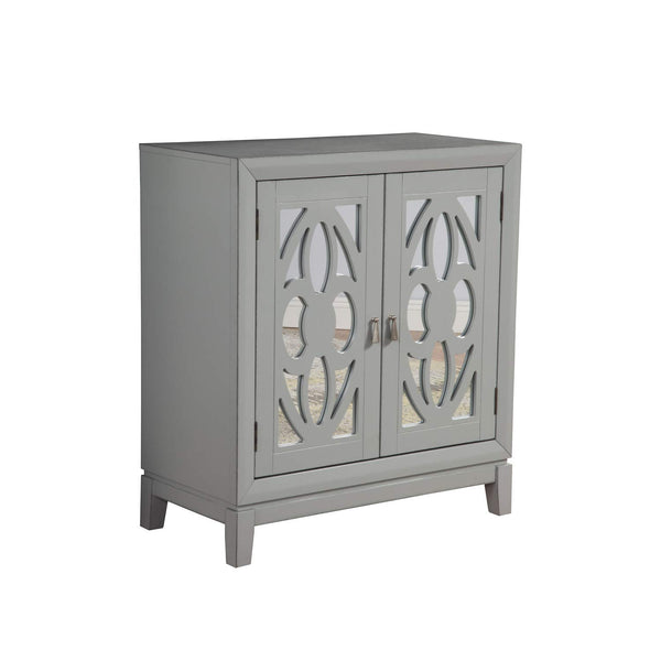 Alpine Furniture Clover Wood Accent Chest in Sea Gray