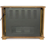 LifeSmart FP2042 Portable Fireplace Heater with Decorative Mantel Trim, 28.5, Wood Grain