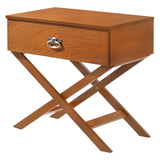 Glory Furniture Xavier 1 Drawer Nightstand in Oak