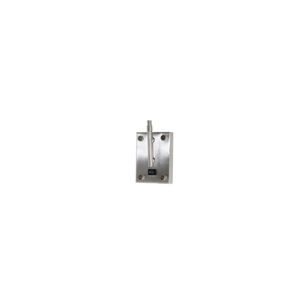 Cal 2.62" Height Metal Fixture in Brushed Steel LED 6W/Brushed Steel/Metal/Round/Brushed Steel/Task & Functional