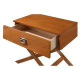 Glory Furniture Xavier 1 Drawer Nightstand in Oak