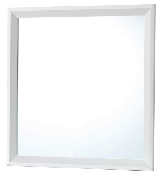 Glory Furniture Primo , White Mirror, 36"H X 36"W X 2"D,