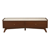 Alpine Furniture Flynn Bench in Walnut
