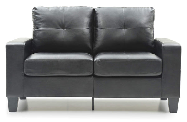 Glory Furniture Newbury Modular Loveseat, Black