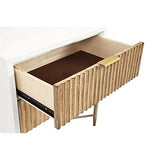 Origins by Alpine Larsen 2 Drawer Nightstand in White