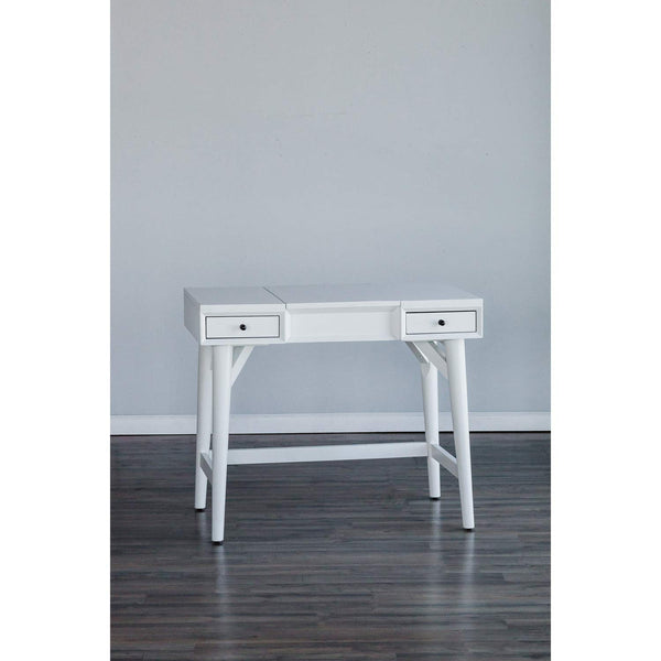 Alpine Furniture Flynn Wood Bedroom Vanity in White