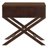 Glory Furniture Xavier 1 Drawer Nightstand in Cappuccino
