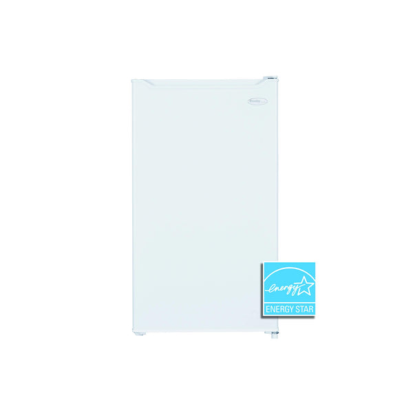 Danby DAR032B1WM 3.2 Cu.Ft. Mini Fridge In White - Free-Standing All Fridge For Bedroom, Living Room, Kitchen, Dorm