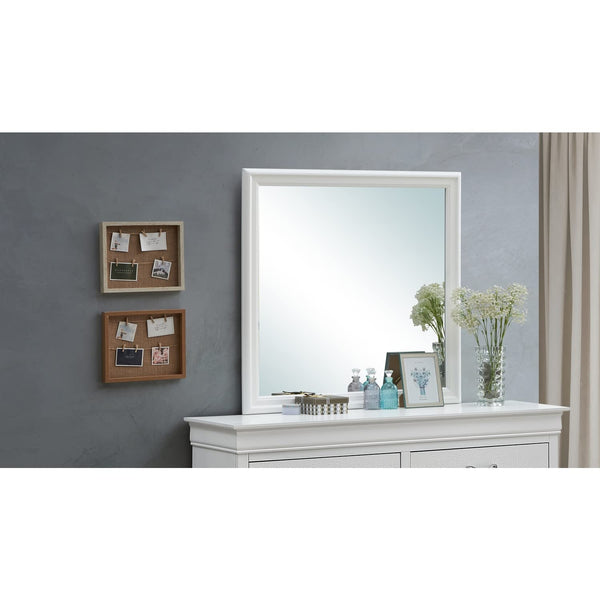 GLORY FURNITURE Lorana Mirror in Silver Champagne