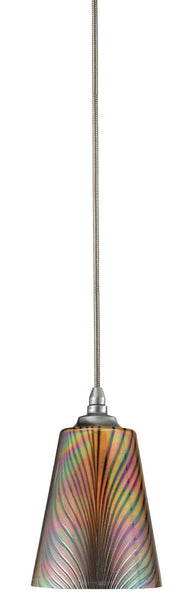 Cal Lighting UP-997/6-BS Transitional One Light Pendant from Line Voltage Uni Pack Pendants Collection in Pewter, Nickel, Silver Finish, 5.63 inches
