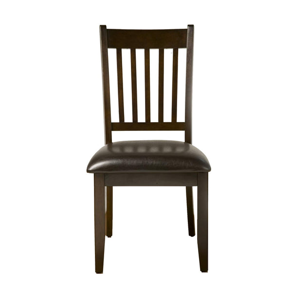 Alpine Furniture Capitola Set of 2 Wood Side Dining Chairs in Espresso