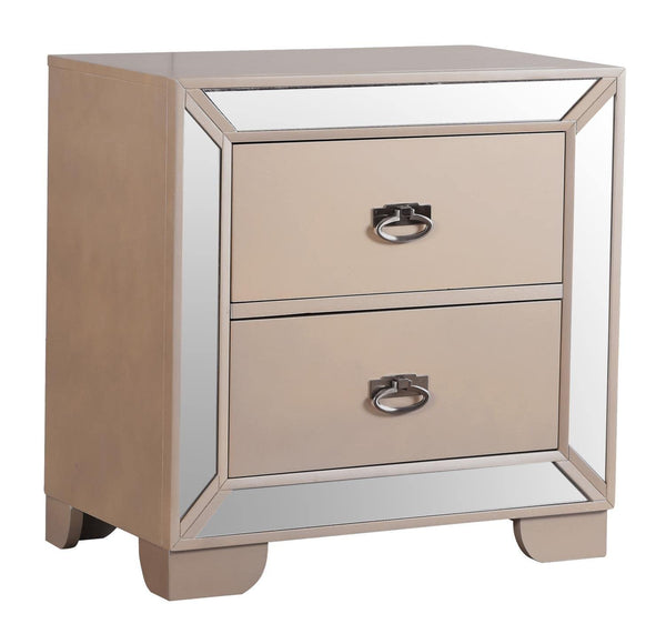 Glory Furniture 3 Drawer Nightstand, Pearl