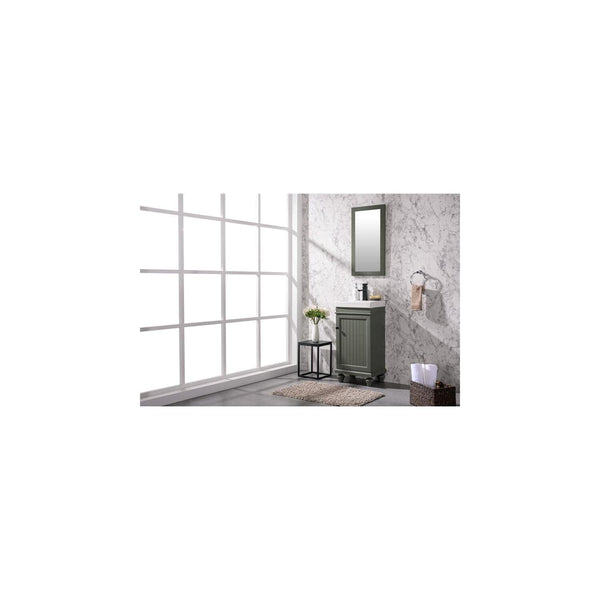 Legion Furniture 18-inch Pewter Green Sink Vanity