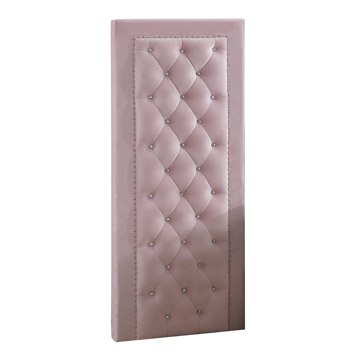 Glory Furniture Alba Velvet Side Panel in Pink Velvet Cover Glory Furniture Alba Velvet Side Panel in Pink Velvet Cover