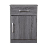 Glory Furniture Alston 1 Drawer Nightstand in Gray