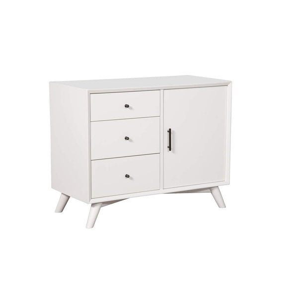 Alpine Furniture Flynn Accent Cabinet, White