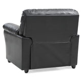 Glory Furniture Olney Faux Leather Chair in Black