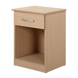 Glory Furniture Lindsey 1 Drawer RTA Nightstand in Beech