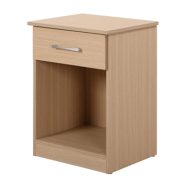 Glory Furniture Lindsey 1 Drawer RTA Nightstand in Beech