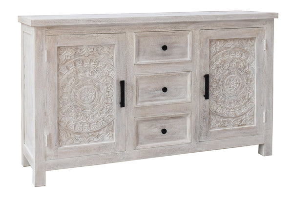 Two Door Three Drawer Credenza