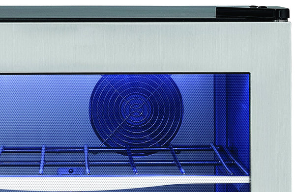 Danby Designer DWC040A3BSSDD 38 Bottle Dual Temperature Compact LED Light Refrigerator Wine Cooler, Stainless Steel