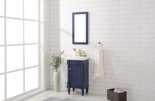 Legion Furniture 18-inch Blue Sink Vanity