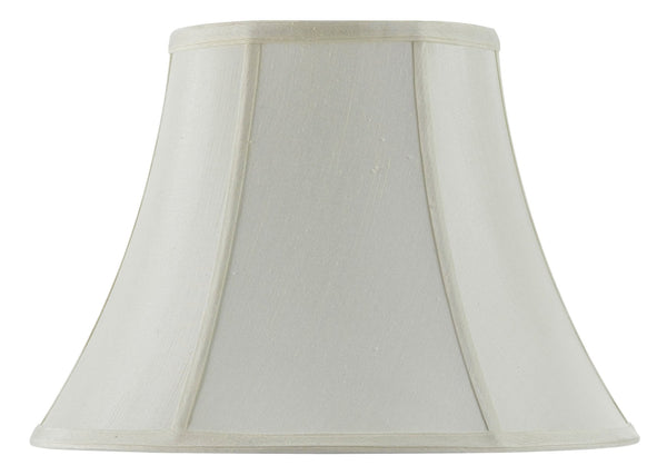 Cal Lighting SH-8104/14-EG Vertical Piped Basic Bell Shade with 14-Inch Bottom, Egg Shell