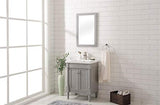 Legion Furniture 24-inch Gray Sink Vanity