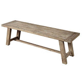 Alpine Furniture Newberry Bench, Weathered Natural