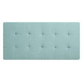 Glory Furniture Twill Oversized Ottoman Teal