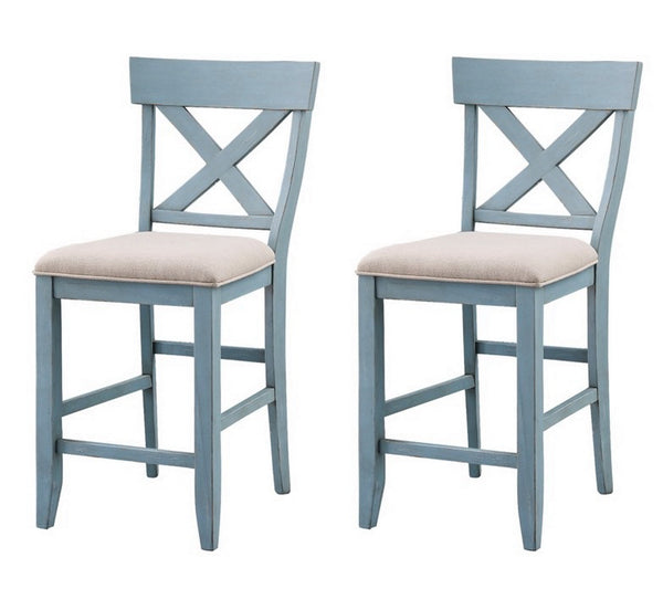 Set of 2 Bar Harbor Counter Height Dining Chairs