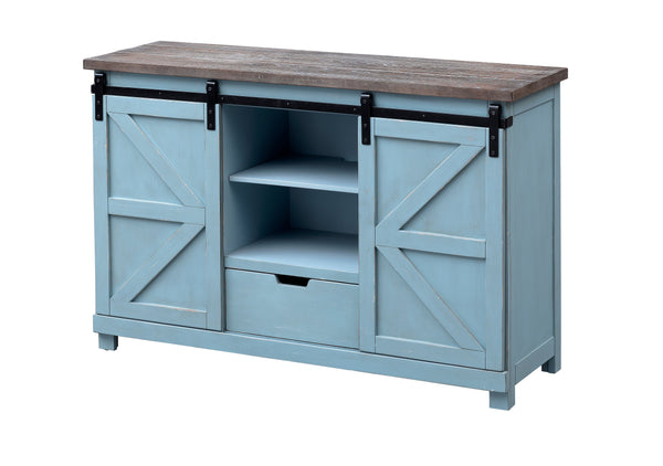 Two Sliding Door Two Drawer Credenza