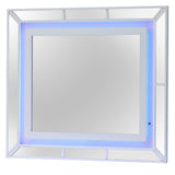 GLORY FURNITURE Hollywood Hills Mirror in White