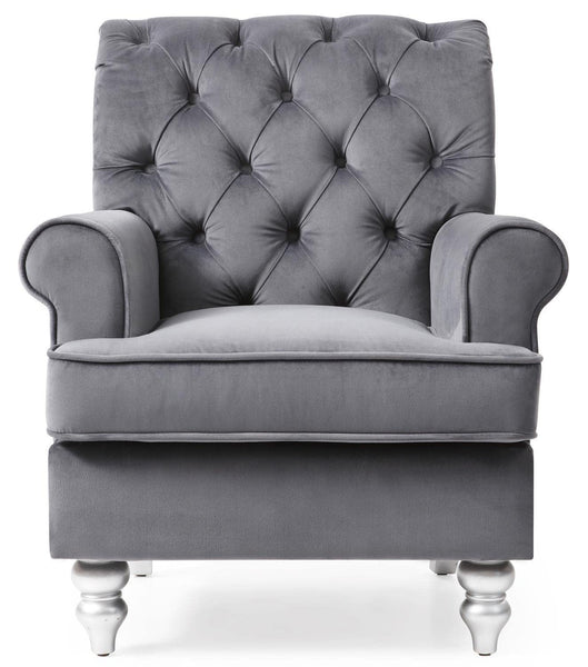 Glory Furniture Anna , Blue Accent Arm Chair, 37" H X 32" W X 35" D