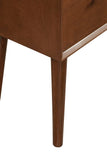 Alpine Furniture Flynn Wood 1 Drawer End Table in Acorn (Brown)