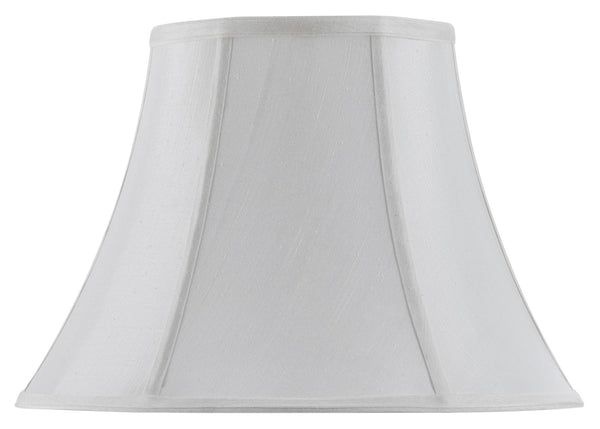Cal Lighting SH-8104/12-WH 12-Inch Bottom Vertical Piped Basic Bell Shade, White