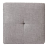 Glory Furniture Twill Tufted Ottoman Light Grey Ottoman Included