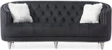 Glory Furniture Dania , Black Sofa, 36" H X 87" W X 37" D