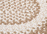 Colonial Mills Blokburst Braided Rug, 9x9, Natural Wonder