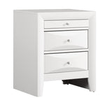 Glory Furniture Marilla 3 Drawer Nightstand in White